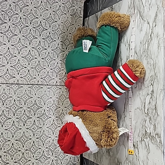 NWT Snowflake Teddy Christmas 2021 Santa Hat soft plush stuffed collector's 20" - Picture 10 of 12